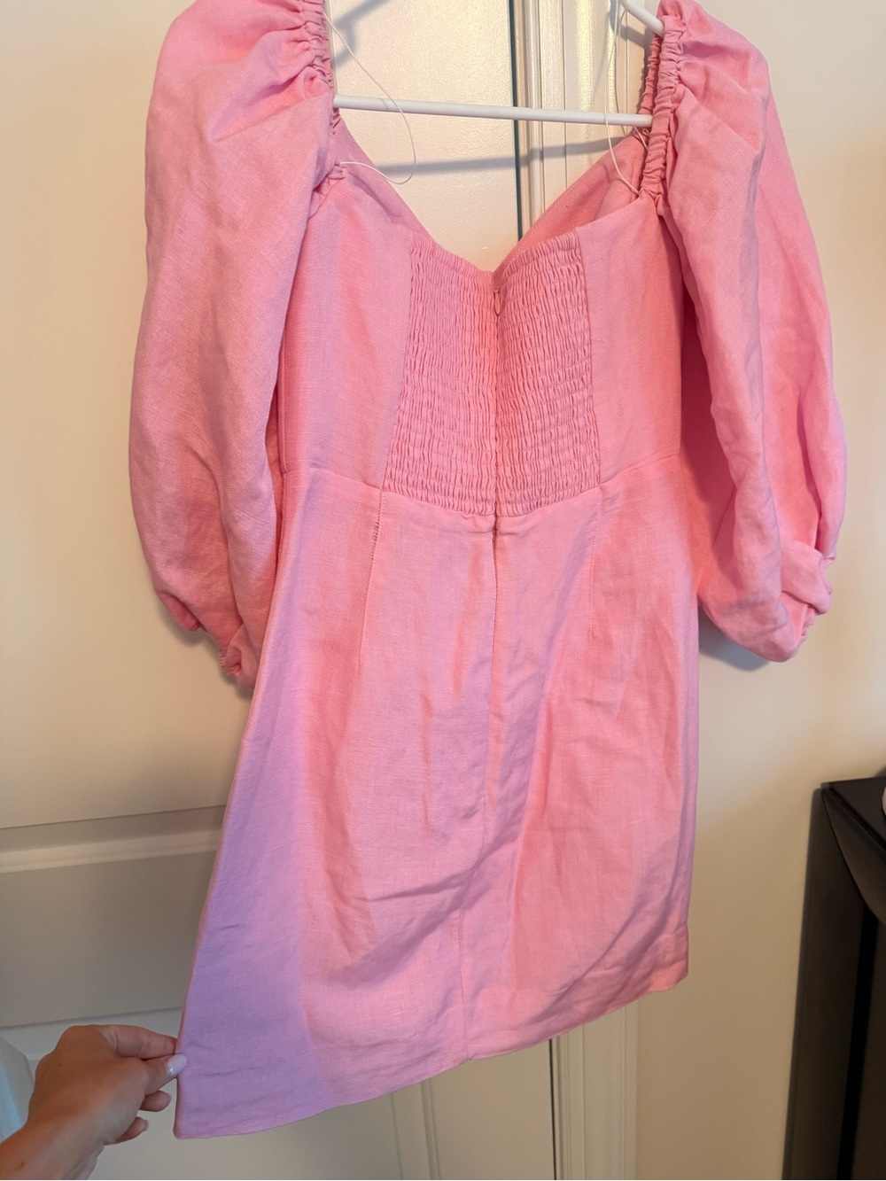 Off-Shoulder Sweetheart Mini Dress in Pink - Significant Other - Picture 4 of 5
